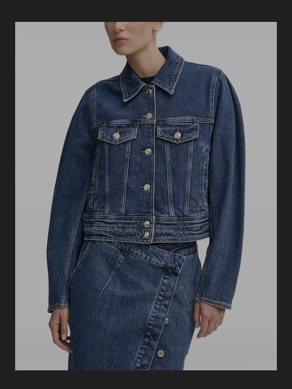 IRO Dark Blue Denim Jacket - Women's Jean Jacket